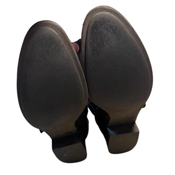 Coclico Black Leather Tall Boots Size 38 Full Zip‎ Excellent Vintage 7 or 7.5 US